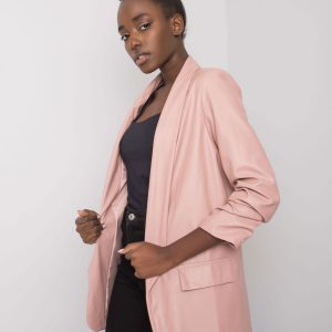 Dirty pink jacket made of eco leather by Shane