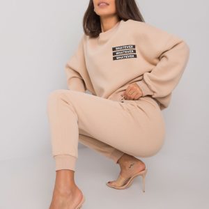 Beige Two Piece Bradford Tracksuit Set