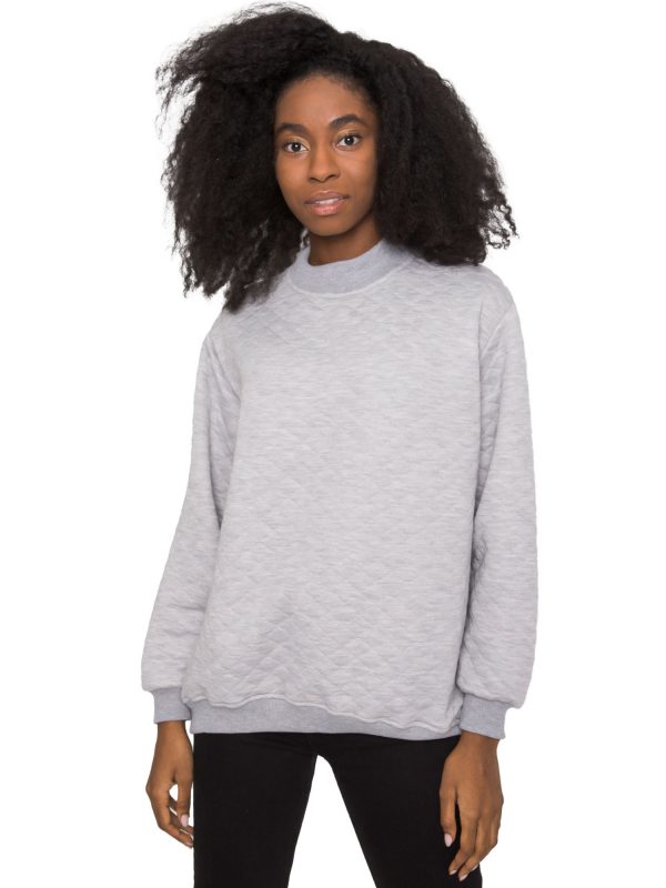 Grey quilted sweatshirt Chloe