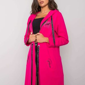 Fuchsia sweatshirt with binding Chandana