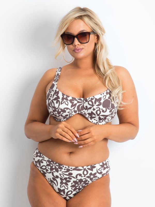 Ecru Plus Size Swimsuit Emotion