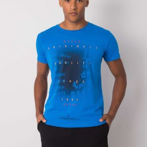 Blue Lawson Cotton Men's T-Shirt