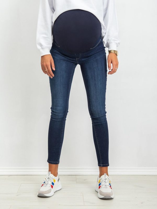 RUE PARIS Dark Blue Maternity Jeans Nevermind