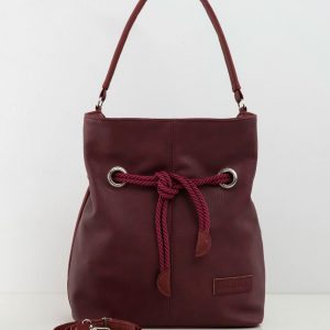 Burgundy bag bag