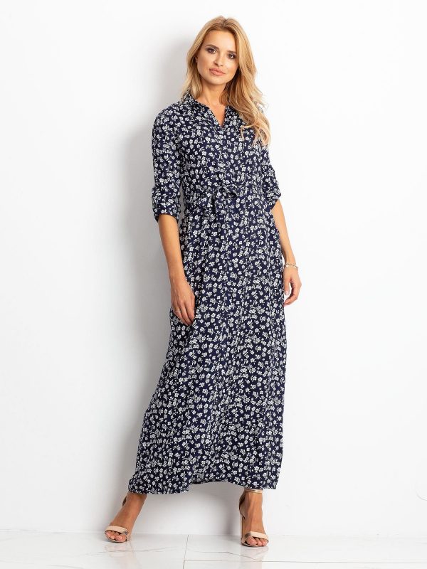 RUE PARIS Navy Blue Dress Icon