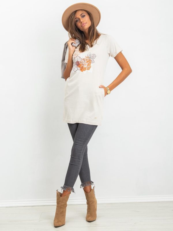 Light beige tunic Gemma