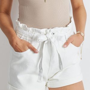 White Innovative Shorts