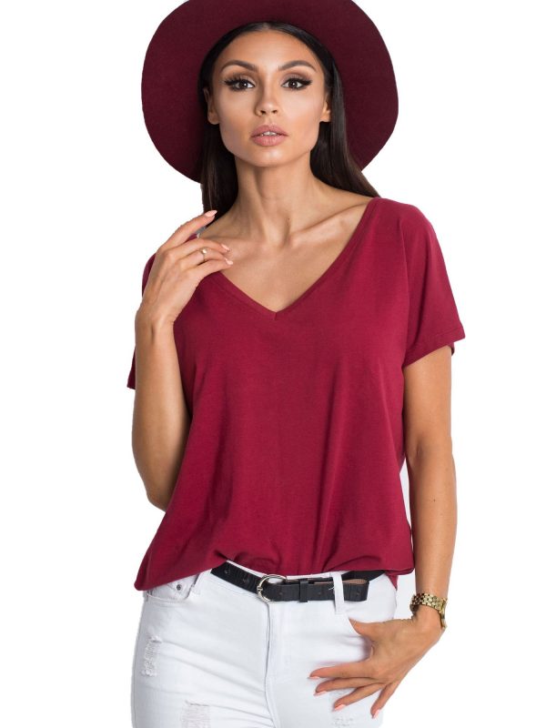 Burgundy t-shirt Emory