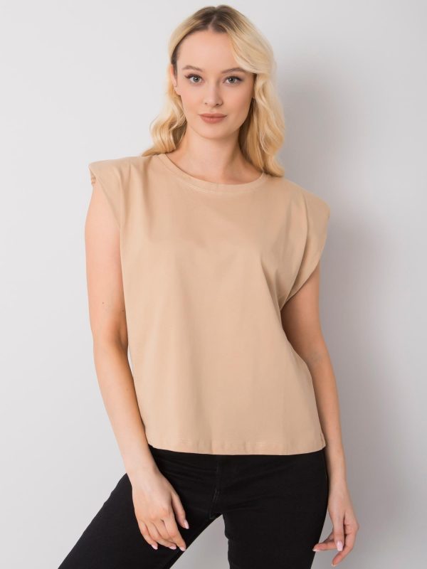 Beige Endless Cotton T-Shirt