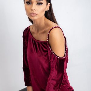 Burgundy Fiffy Blouse