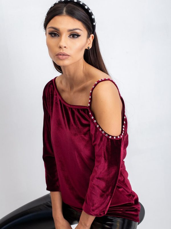 Burgundy Fiffy Blouse