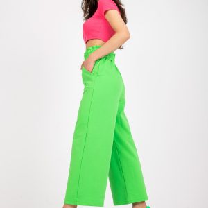 Light Green Basic High Waist Sweatpants