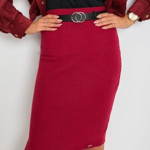 Burgundy Macarena Skirt