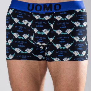 Black Printed Boxer Shorts