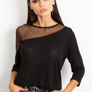 RUE PARIS Event Black Blouse