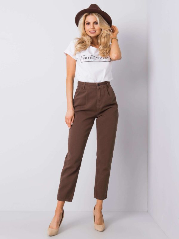 Brown mom jeans Marisela RUE PARIS