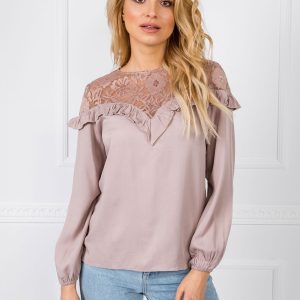 Dark beige blouse Light RUE PARIS