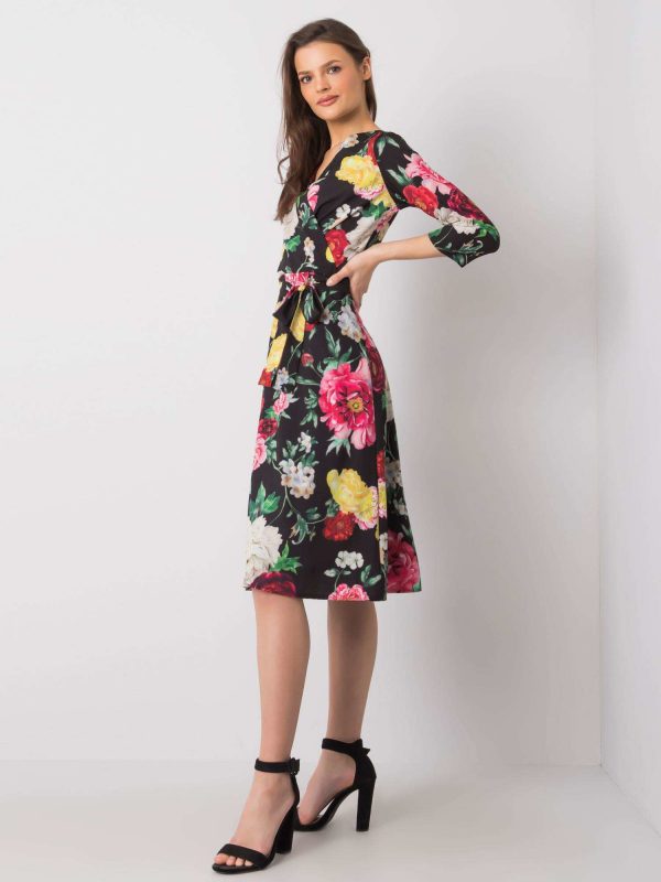 Black Asther Floral Dress