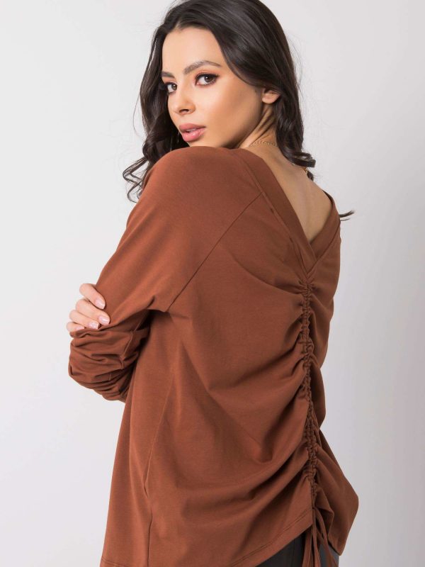 Brown blouse Gabriella RUE PARIS