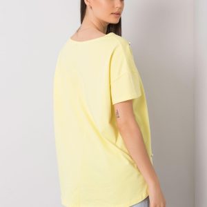 Yellow blouse with Etty applique