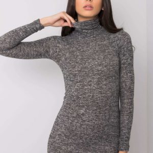 Dark grey melange dress Ercilia RUE PARIS