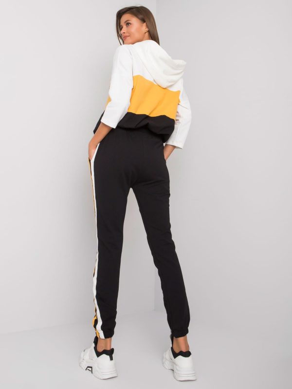 Ecru-yellow set with trousers Adhila