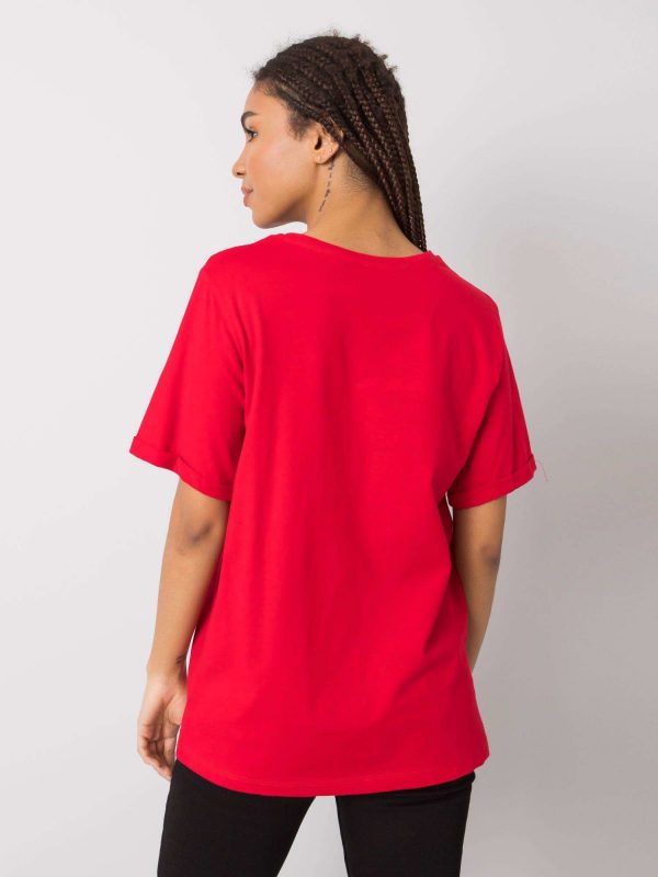 Red T-shirt with print Zuri