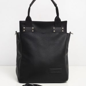 Black Women's Eco Leather Shoulder Bag