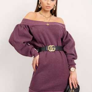 BSL Purple Sweatshirt Dress