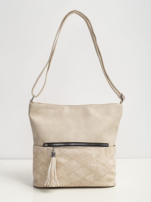 Beige women's handbag