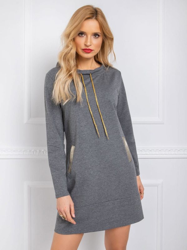 Dark grey dress Julianna RUE PARIS