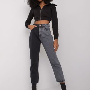 Black and grey pants mom jeans Domenica