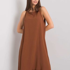 Simone Brown Strap Dress