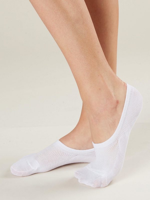 Women's white feet 3-pack