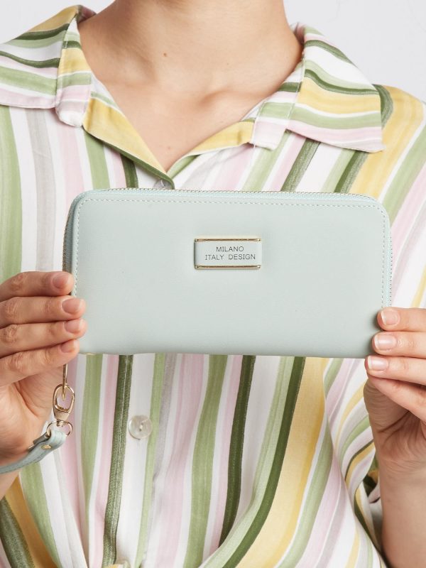 Light Green Women's Zipper Wallet