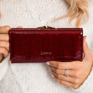 Women's Burgundy Leather Wallet