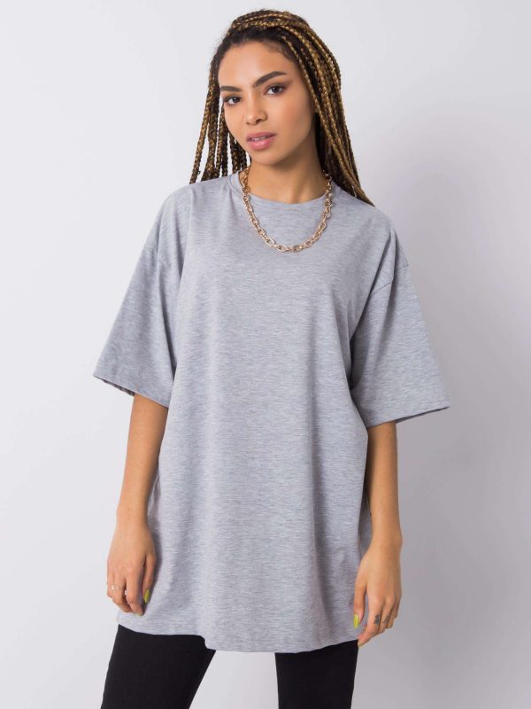 Grey melange t-shirt Juliet RUE PARIS