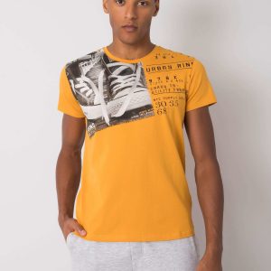 Kendrick mustard cotton t-shirt