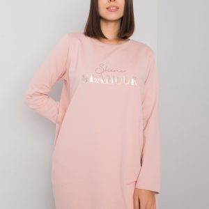 Dirty pink tunic plus size with Alexiah pockets