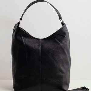 Black Soft Shoulder Bag