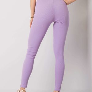 Light Purple Vesper Ribbed Leggings