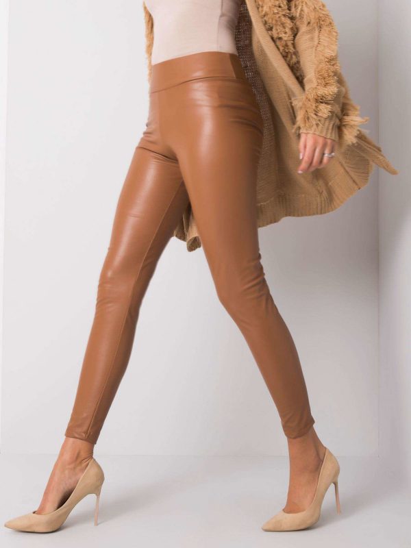 Briana Camel Leggings RUE PARIS