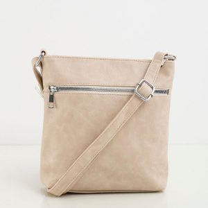 Beige Messenger Bag