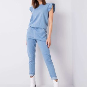 Blue denim jumpsuit Tokyo