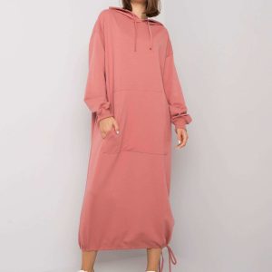 Camryn Dirty Pink Sweatshirt Dress