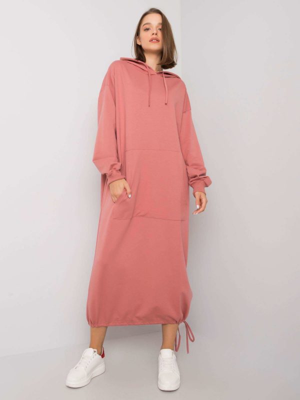 Camryn Dirty Pink Sweatshirt Dress