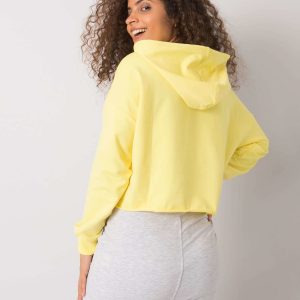 Yellow sweatshirt with Zaylee