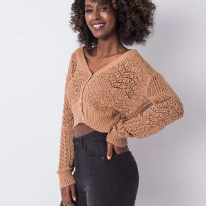 Brown button-down sweater Meera RUE PARIS