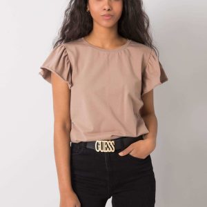 Dark beige t-shirt Aretha