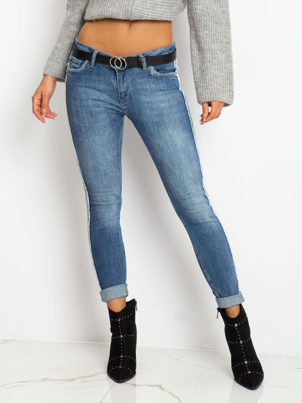 RUE PARIS Blue Tracy jeans